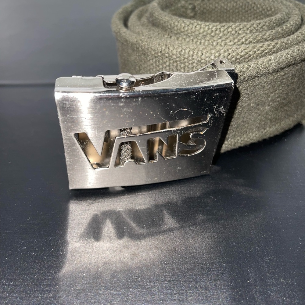 Vans Green Belt with Stainless Buckle